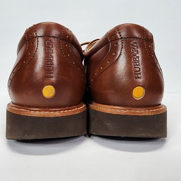 Samuel Hubbard Market Cap Brogue Dress Shoes Whisky Brown Leather Men 9M - Picture 12 of 16
